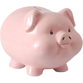 PIG WORLD Piggy Bank للبالغين، الأولاد Piggy Bank Girls، بنك التزامن، السيراميك، المال الآمن لتوفير النقود، Alcancias De Dinero para Adultos Niños، بنك توفير المال للأطفال، وعاء عداد العملات المعدنية، وعاء المال in Kuwait