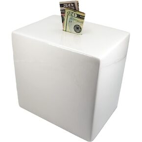 Ceramic Piggy Bank for Adults and Kids - Must Break to Access Money | Personalize Paint Your Own Large Piggy Bank for Boys, Girls, Teens - One Small Opening with No Hole, College Money Saver Bank in Kuwait