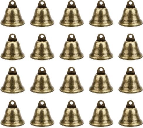 Eowpower 20Pack 38mm/1.5" Vintage Bronze Style Jingle Bells, Craft Bell for Dog Doorbell Training, Housebreaking, Making Wind Chimes,Christmas Bell in Saudi Arabia