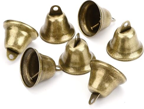 Eowpower 20Pack 38mm/1.5" Vintage Bronze Style Jingle Bells, Craft Bell for Dog Doorbell Training, Housebreaking, Making Wind Chimes,Christmas Bell in Saudi Arabia
