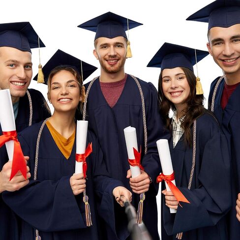 6 Pieces Graduation Honor Cords Braided Polyester Yarn Honor Cord with Tassel for Graduation Students (Gold) in Saudi Arabia
