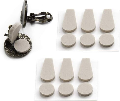 Clip on Earring Pads | Adhesive Paddle and Dot Foam | 3 Pairs | Go Betweens | E'arrs in Saudi Arabia