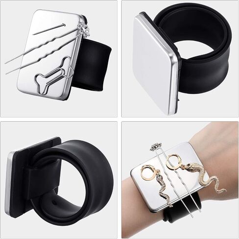 2 Pieces Magnetic Pincushion and Wristband Holder for Quilting, Sewing Pins, Hair Clips - Silicone Wrist Strap, Flannelette Bag in Saudi Arabia