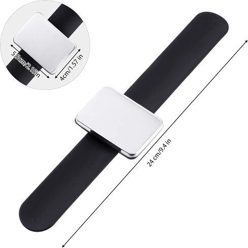 2 Pieces Magnetic Pincushion and Wristband Holder for Quilting, Sewing Pins, Hair Clips - Silicone Wrist Strap, Flannelette Bag in Saudi Arabia