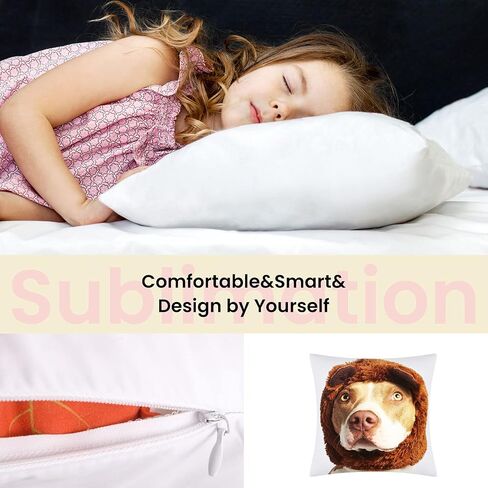 Patelai 6 Pcs Sublimation Pillow Covers Blanks,12 x 12 Inch, 16 x 16 Inch in Kuwait