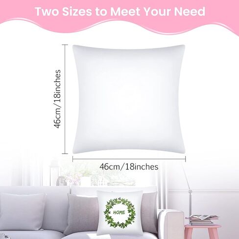 Patelai 6 Pcs Sublimation Pillow Covers Blanks,12 x 12 Inch, 16 x 16 Inch in Kuwait