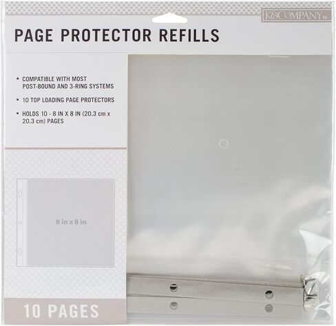 حزمة إعادة تعبئة حامي صفحة ألبوم القصاصات Post Bound من K&Company، متعددة الألوان in Kuwait