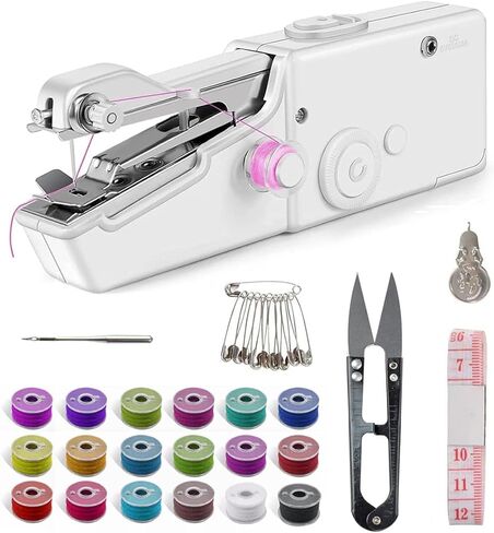 Handheld Sewing Machine,Mini Sewing Machine for Quick Stitching,Portable Sewing Machine Suitable for Home,Travel and DIY, Sewing Machine for Beginners，easy，div in Kuwait