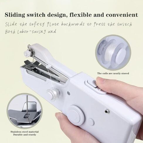 Handheld Sewing Machine,Mini Sewing Machine for Quick Stitching,Portable Sewing Machine Suitable for Home,Travel and DIY, Sewing Machine for Beginners，easy，div in Kuwait