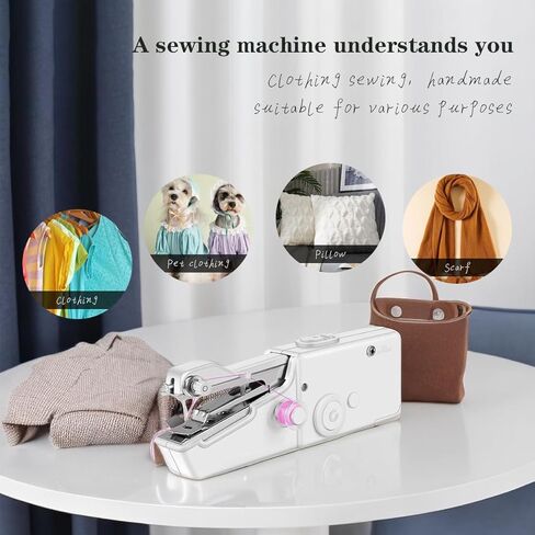 Handheld Sewing Machine,Mini Sewing Machine for Quick Stitching,Portable Sewing Machine Suitable for Home,Travel and DIY, Sewing Machine for Beginners，easy，div in Kuwait
