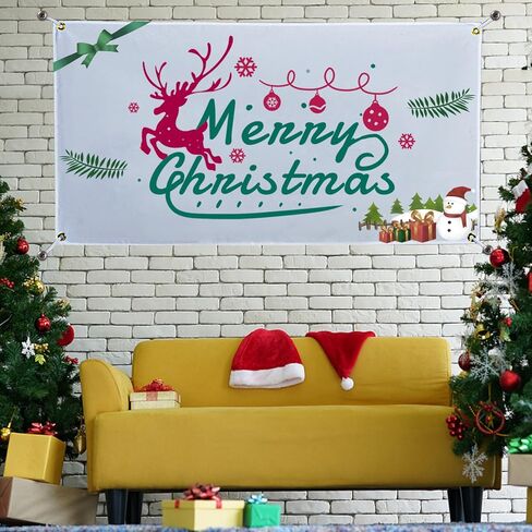 1.6Ft x 9.8Ft Polyester Oxford Blank Banner, White Banner Signs with Hanging Ropes, DIY Sublimation Vinyl Blank Banner for Halloween Thanksgiving Birthday Parties Wedding Indoor Outdoor Display in Kuwait