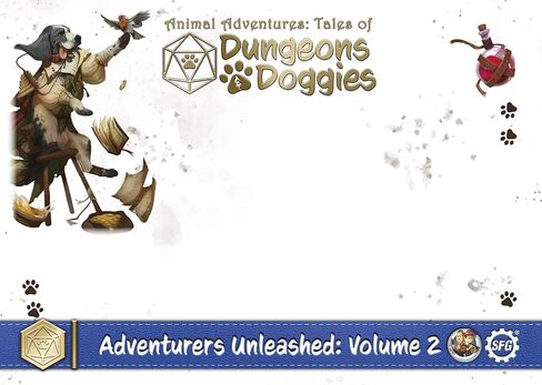 Steamforged Games Animal Adventures: Dungeons and Doggies Adventures Unleashed Roleplaying Miniatures 5E Compatible Volume 2 in Kuwait