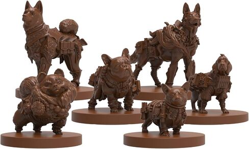 Steamforged Games Animal Adventures: Dungeons and Doggies Adventures Unleashed Roleplaying Miniatures 5E Compatible Volume 2 in Kuwait