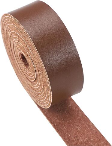 CDY Leather Strap 90 Inches Long 1 Inch Wide, Leather Belt Strips Very Suitable for DIY Craft Projects, Pet Collars, Traction Ropes,Belts, Clothing, Jewelry, Leather Watch Straps (Light Brown) in Kuwait