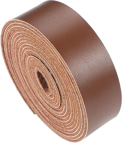 CDY Leather Strap 90 Inches Long 1 Inch Wide, Leather Belt Strips Very Suitable for DIY Craft Projects, Pet Collars, Traction Ropes,Belts, Clothing, Jewelry, Leather Watch Straps (Light Brown) in Kuwait
