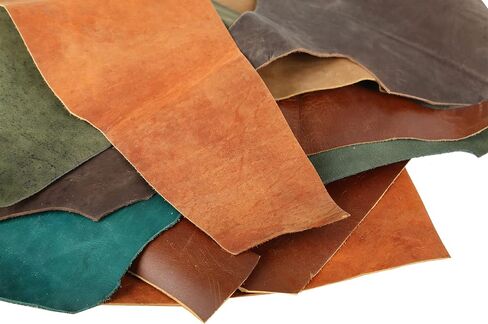 ARTESANAL Real Leather Scrap Remnants for Arts &Crafts from Furniture Making, Soft and Flexible, Sizes and Styles-6lb in Saudi Arabia