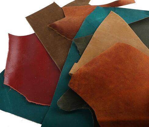 ARTESANAL Real Leather Scrap Remnants for Arts &Crafts from Furniture Making, Soft and Flexible, Sizes and Styles-6lb in Saudi Arabia