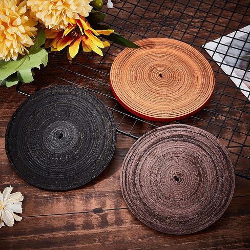 GORGECRAFT 197 Inch 0.4"/10mm Dark Brown Genuine Leather Strap Full Grain Belt Blank Strips Flat Leather Cord for Jewelry Making DIY Craft Sewing Projects Belts Keychains in Kuwait