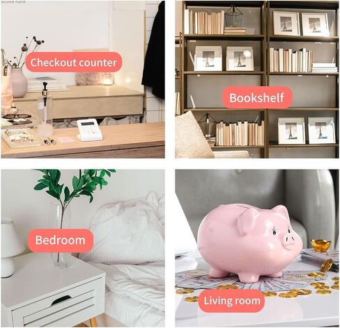 PIG WORLD Piggy Bank للبالغين، الأولاد Piggy Bank Girls، بنك التزامن، السيراميك، المال الآمن لتوفير النقود، Alcancias De Dinero para Adultos Niños، بنك توفير المال للأطفال، وعاء عداد العملات المعدنية، وعاء المال in Kuwait