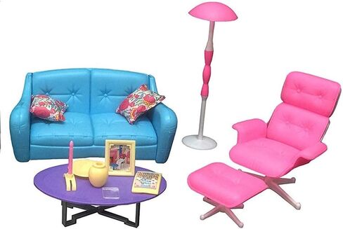 Irra Bay Dollhouse Furniture - Family Room Play Set with TV Couch Ottoman in Kuwait