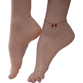 Soft Silicone Life-Size Model feet, Silicone Foot Display Sandals, Footwear Display, Art Sketch Nails - Pink