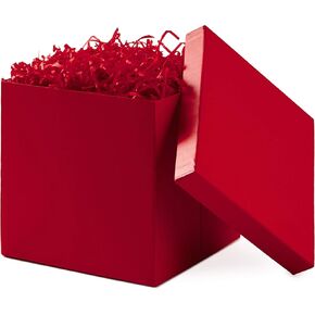 صندوق هدايا هولمارك مقاس 7 بوصات مع غطاء (أحمر) لعيد الميلاد وأعياد الميلاد وعيد الأب وحفلات الزفاف وحفلات استقبال الأطفال وعيد الحب والتخرج in Kuwait