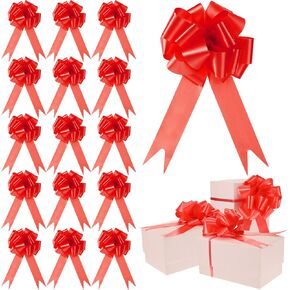100 Pcs 5 Inch Pull Bows for Gift Wrapping, Gift Wrapping Pull Bows with Ribbon for Christmas Presents Wedding Decor Gift Basket Gift Bag Holiday Decor (Elegant Color)