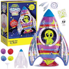 Creativity for Kids Sand Art Kit: Rocket Ship - DIY Kids Space Toys,Gifts for Girls and Boys Ages 6-8+