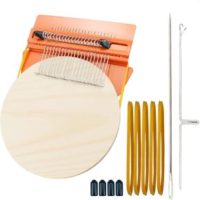 Speedweve Darning Mini Loom, Small Weaving Loom Tools for Mending Jeans, DIY Artful Patterns, Repair Holes on Fabrics (21 Hooks) in Kuwait
