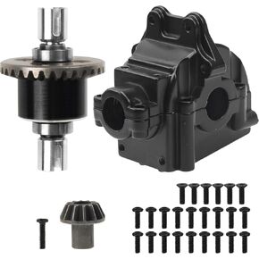 ShareGoo Metal Differential Gearbox Housing Cover & Differential Gear Set Compatible with WLtoys 144010 144001 144002 124016 124017 124018 124019 RC Car (Blue) in Kuwait