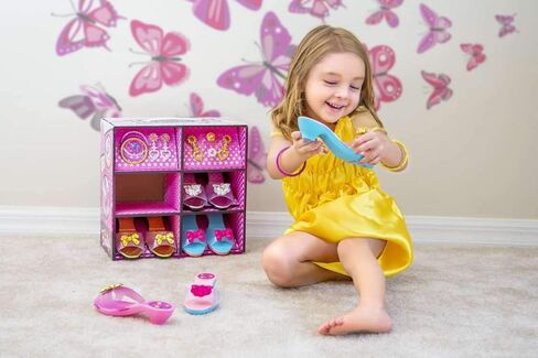 fash n kolor Princess Dress Up and Play Shoe and Jewelry Boutique with Fashion Accessories for Girls Dress Up, Age 3-10 yrs Old Red/Purple in Kuwait