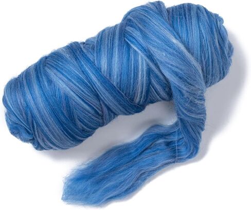 Multi Colored Natural Wool roving, 1 lb. Best Wool for Needle Felting, Wet Felting, handcrafts and Spinning. (Dawn, 1lb) in Kuwait