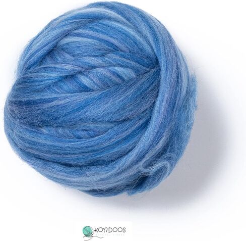 Multi Colored Natural Wool roving, 1 lb. Best Wool for Needle Felting, Wet Felting, handcrafts and Spinning. (Dawn, 1lb) in Kuwait