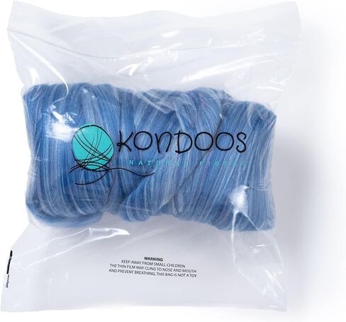 Multi Colored Natural Wool roving, 1 lb. Best Wool for Needle Felting, Wet Felting, handcrafts and Spinning. (Dawn, 1lb) in Kuwait