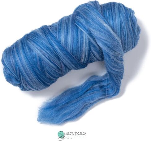 Multi Colored Natural Wool roving, 1 lb. Best Wool for Needle Felting, Wet Felting, handcrafts and Spinning. (Dawn, 1lb) in Kuwait