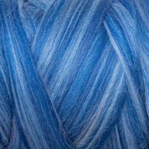 Multi Colored Natural Wool roving, 1 lb. Best Wool for Needle Felting, Wet Felting, handcrafts and Spinning. (Dawn, 1lb) in Kuwait