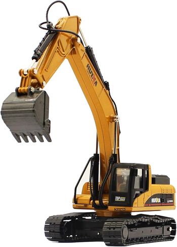 fisca 1/50 Diecast Excavator Metal Model Construction Vehicle Toy in Kuwait