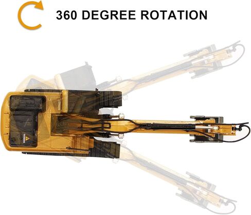 fisca 1/50 Diecast Excavator Metal Model Construction Vehicle Toy in Kuwait