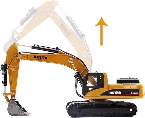 fisca 1/50 Diecast Excavator Metal Model Construction Vehicle Toy in Kuwait