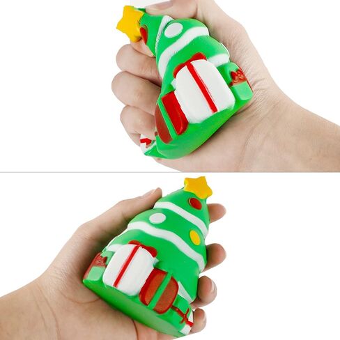 zcaukya عيد الميلاد اسفنجي اللعب، 8 حزمة جامبو اسفنجي مجموعة ألعاب بطيئة الارتفاع، عيد الميلاد تخفيف التوتر ألعاب حسية لطيف للبنين الفتيات خدعة أو علاج لوازم الحفلات in Kuwait