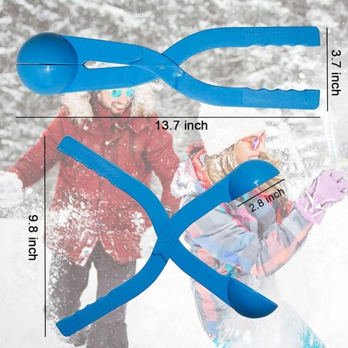 Grneric Snowball Maker Clip 4PCS Snowball Maker Tool with Handle for Snow Ball Fights, Snow Toys Kids Winter Outdoor Toys Snow Ball Clip Snow Games for Kids in Kuwait