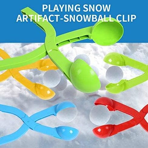 Grneric Snowball Maker Clip 4PCS Snowball Maker Tool with Handle for Snow Ball Fights, Snow Toys Kids Winter Outdoor Toys Snow Ball Clip Snow Games for Kids in Kuwait