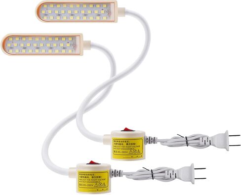 Bonlux Sewing Machine Light, 30 LEDs Flexible Gooseneck Work Light with Magnetic Mounting Base, 6W Portable Work Lamp for Workbench Lathe Drill Presses (2-Pack) in Kuwait