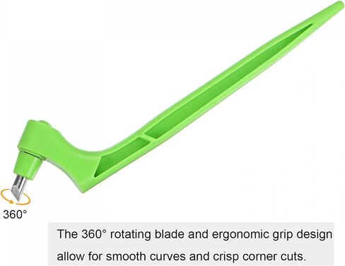 أدوات القطع اليدوية من uxcell، شفرات دوارة 360 درجة من الفولاذ المقاوم للصدأ مع شفرة 15 درجة لسجلات القصاصات اليدوية اليدوية، أزرق فاتح in Kuwait