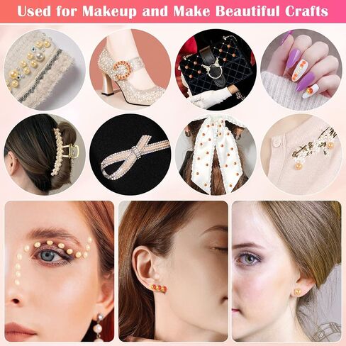 Mckanti B7000 Rhinestone Clear Glue and 2800 Pcs Rhinestones for Crafts, 5 Sizes Rhinestones Set with 50ml Glue 5Dotting Pens Wax Pencil Tweezers, Rhinestones Kit for Nails Clothes Shoes.(Clear+Red) in Kuwait