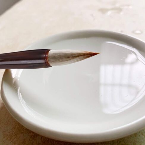 MEGREZ Chinese Calligraphy Brush Kanji Japanese Art Sumi Writing Painting Drawing Practicing Brush Set for Students and Beginners, Wolf Sheep Mix Brush 3 PCS/Set（Small,Medium,Large） in Kuwait