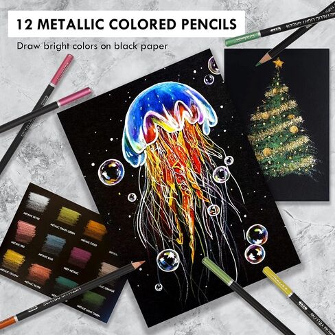 KALOUR 180 Colored Pencils for Adults Artists,Tin Case in Kuwait