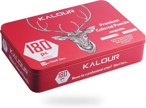 KALOUR 180 Colored Pencils for Adults Artists,Tin Case in Kuwait