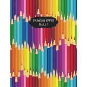 DRAWING PAPER TABLET| Big blank art notebook sketch book for kids| 8.5" x 11" softback 108 pages| For drawing, doodling, coloring, writing, sketching, ... for boys and girls of any age| Art supplies in Saudi Arabia