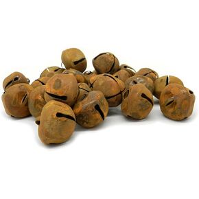 CVHOMEDECO. Country Primitive Craft Rusty Tin Jingle Bells for Crafting, Designing and Decorating, 1-3/16 Inch, Packages of 24. in Kuwait